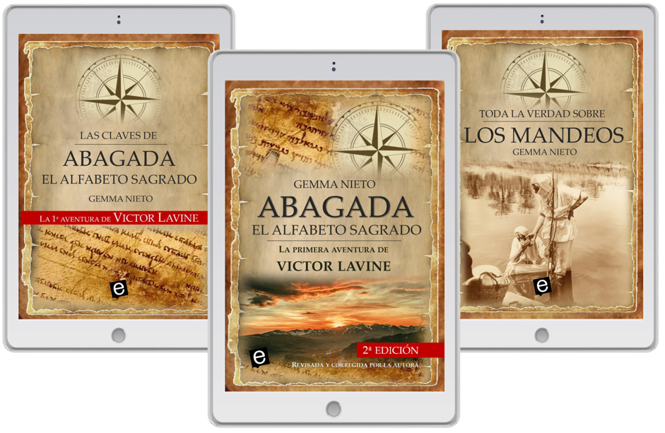 Obsequios por adquirir la novela "Abagada, el alfabeto sagrado" y por suscribirse a la web www.gemmanieto.com